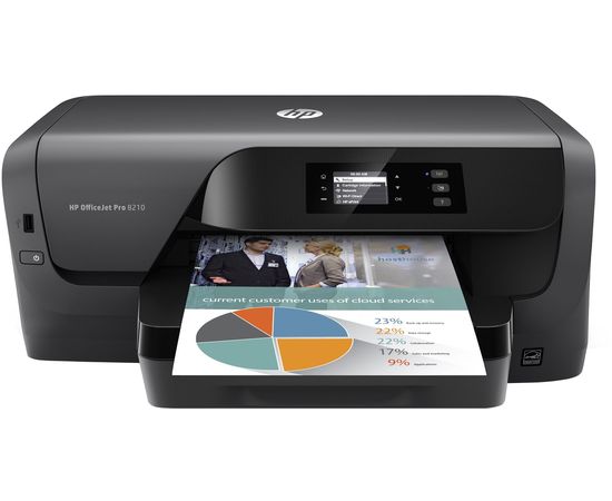 HP OfficeJet Pro 8210 Krāsu tintes printeris Wi-Fi, A4, Black