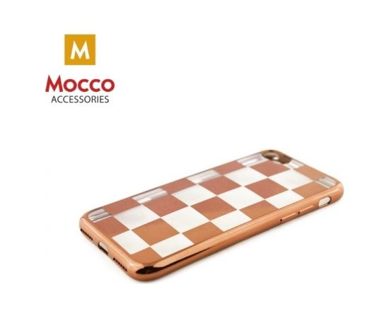 Mocco ElectroPlate Chess Aizmugurējais Silikona Apvalks Priekš Apple iPhone 6 Plus / 6S Plus Rozā
