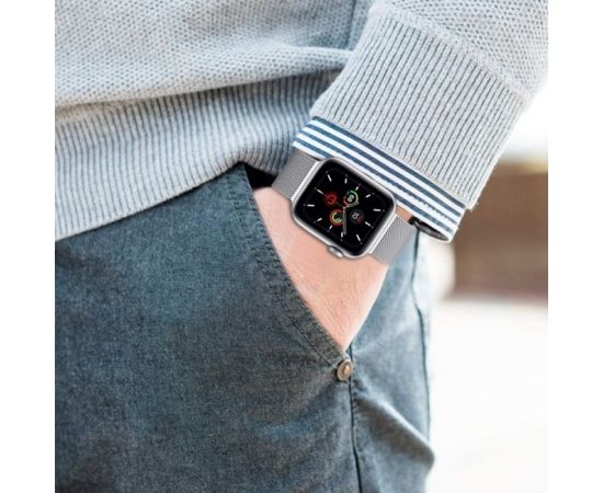 Tech-Protect  ремешок для часов MilaneseBand Apple Watch 4/5/6/7/SE 38/40/41mm, серебристый