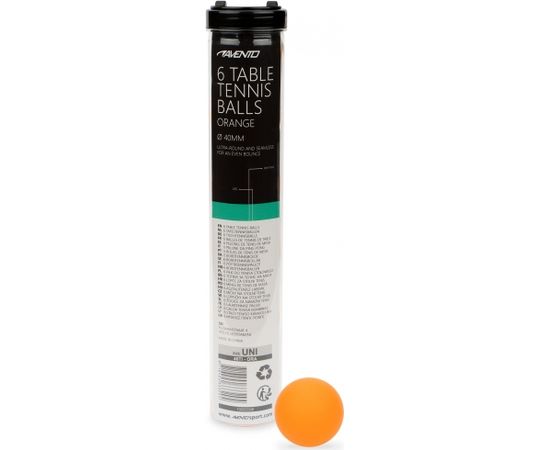 Table tennis balls AVENTO 46TI ORA Orange set 6pcs