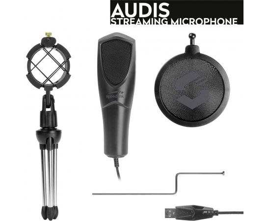 Speedlink microphone Audis Streaming (SL-800012-BK)