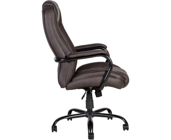 Darba krēsls ELEGANT XXL 79,5x82xH113-120,5cm, sēdeklis un atzveltne: ādas imitācija, krāsa: brūna