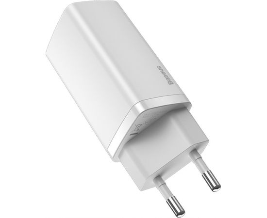 Baseus GaN2 Lite lādētājs USB-C / 65W balts