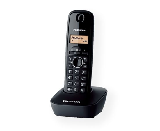 Panasonic Cordless KX-TG1611FXH Black, Caller ID, Wireless connection, Phonebook capacity 50 entries, Built-in display,