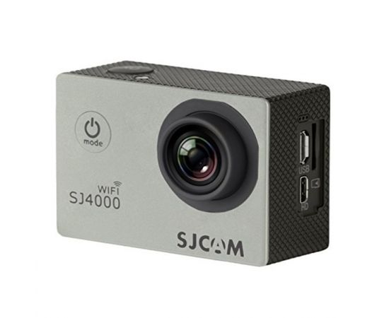 SJCam SJ4000 Wi-Fi Ūdendroša 30m Sporta Kamera 12MP 170 grādi 1080p HD 30fps 2.0" LCD Ekrāns Sudraba