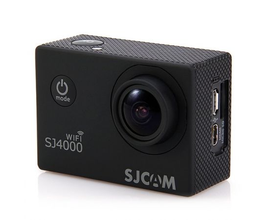 SJCam SJ4000 Wi-Fi Ūdendroša 30m Sporta Kamera 12MP 170 grādi 1080p HD 30fps 2.0" LCD Ekrāns Melna