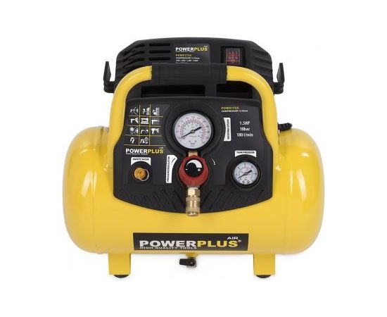 Kompresors 1100W, 12L, 1.5HP, bez eļļas Powerplus X