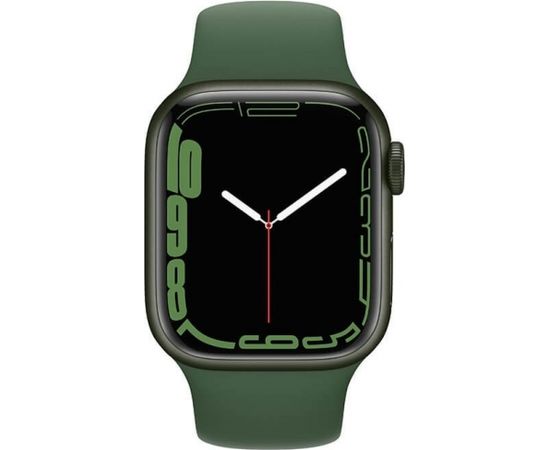 Apple Watch 7 GPS 41mm Sport Band, green/clover (MKN03EL/A)