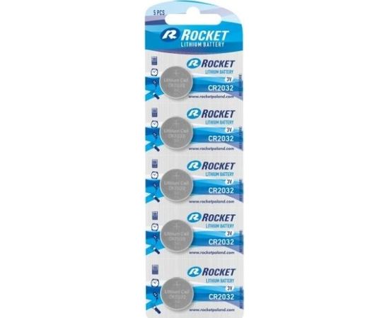 Rocket CR2032-5BB БЛИСТЕРНАЯ УПАКОВКА 5ШТ.