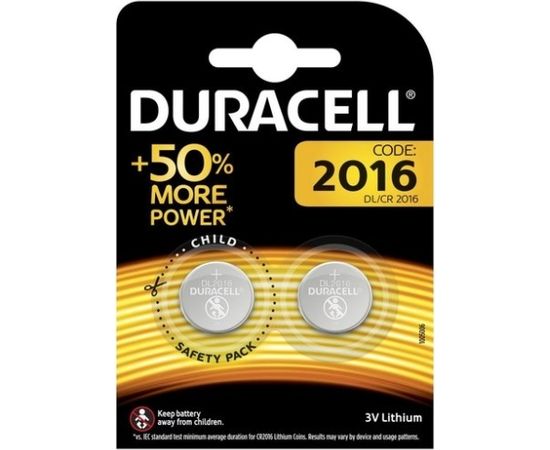 Duracell DL2016-2BB Lithium baterija 2gb