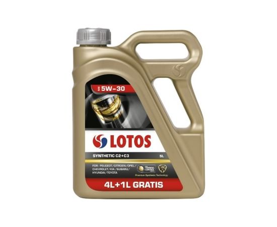 Motoreļļa LOTOS SYNTHETIC C2+C3 5W30 4+1L, Lotos Oil