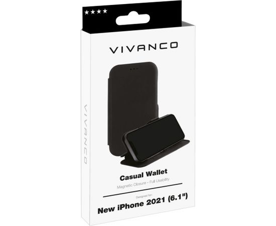 Vivanco cзащитный чехол Casual Wallet Apple iPhone 13 Pro (62883)