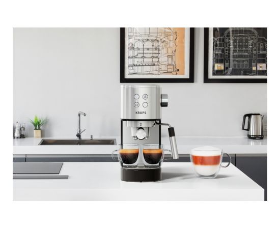 KRUPS XP442C11 Steam&Pump Virtuoso espresso kafijas automāts ner. tēr. Kafijas aparāti
