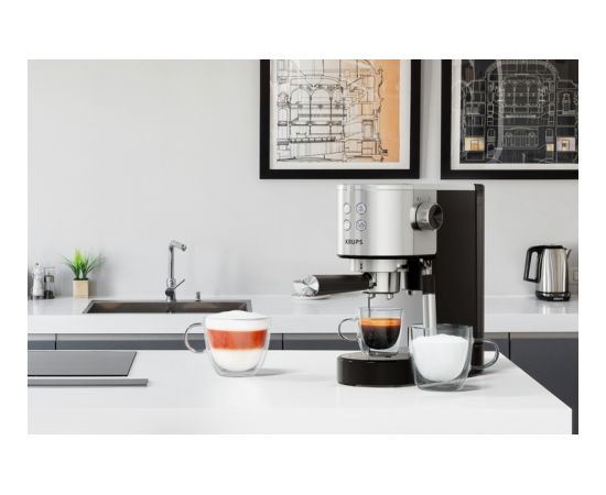 KRUPS XP442C11 Steam&Pump Virtuoso espresso kafijas automāts ner. tēr. Kafijas aparāti