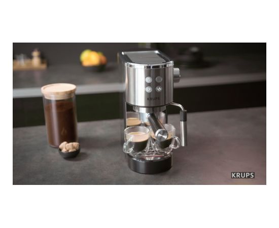 KRUPS XP442C11 Steam&Pump Virtuoso espresso kafijas automāts ner. tēr. Kafijas aparāti