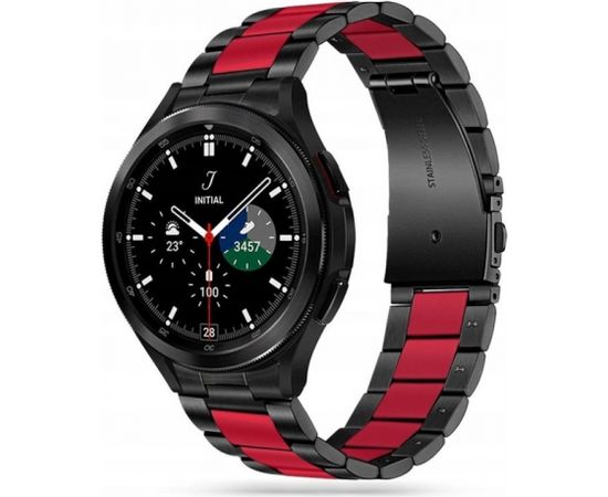 Tech-Protect ремешок для часов Stainless Samsung Galaxy Watch4 40/42/44/46mm, черный/красный