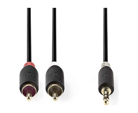 Nedis Audio провод 3.5 mm -> 2x RCA 2m Черный