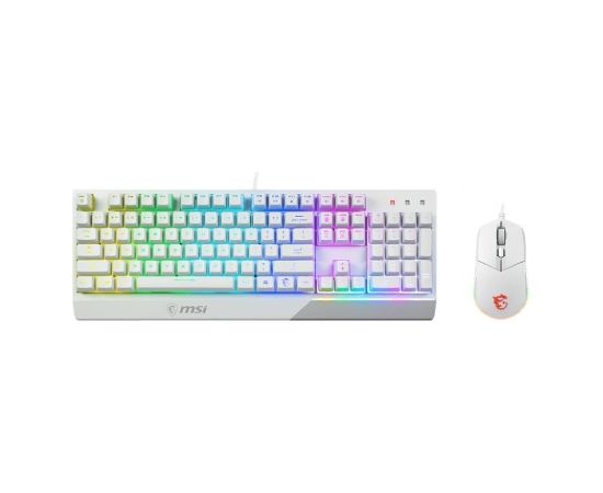 KEYBOARD +MOUSE/VIGOR GK30 COMBO WHITE US MSI