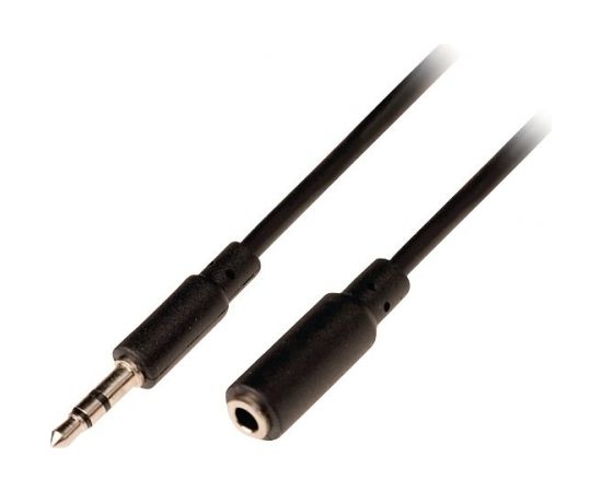 Nedis Aux провод 3.5 mm (M) -> 3.5 mm (F) 2m Черный