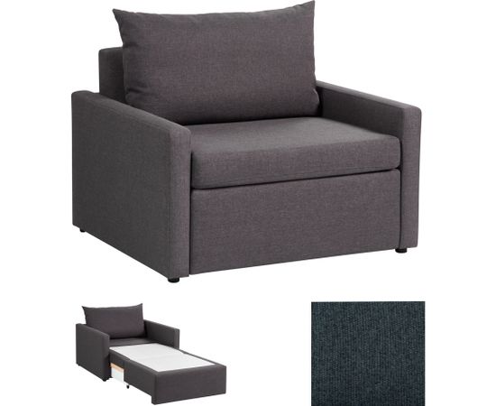 Armchair/bed COLOGNE, 103x92x89cm, dark blue