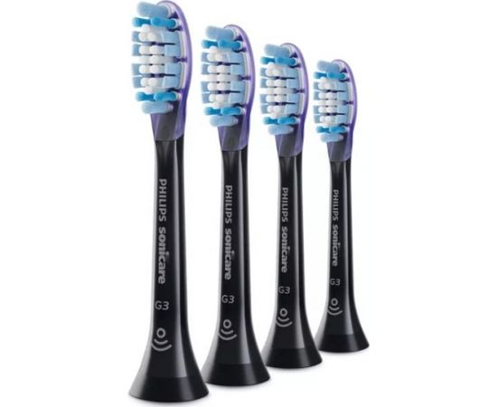 Philips Sonicare HX9054/33 G3 Premium Gum Care Standard zobu birstes uzgalis (4gab) Melns