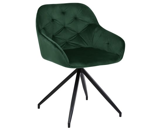 Krēsls BRIT, tumši zaļš samts