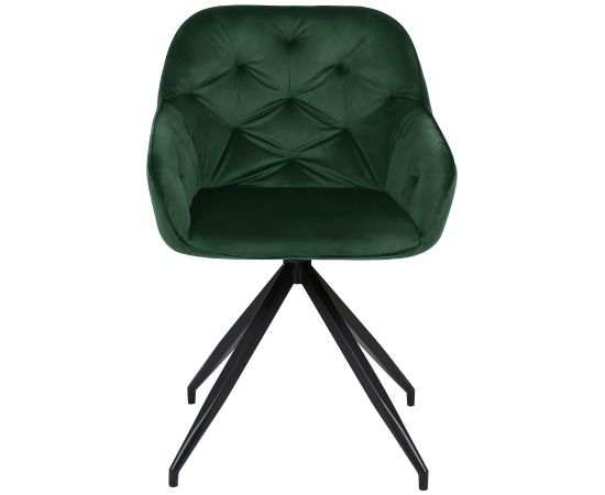 Krēsls BRIT, tumši zaļš samts