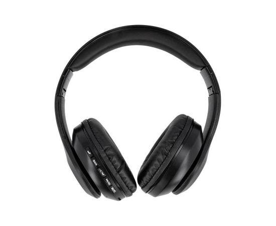 Setty Bluetooth headphones with radio / Bezvadu Austiņas ar Radio / Bluetooth 5.0 / Melnas