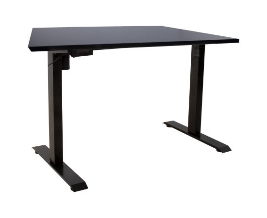 Письменный стол ERGO с 1 мотором 140x80см, чёрный/чёрный