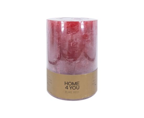 Candle PURE RED, D10xH15cm, red ( lõhnatu)