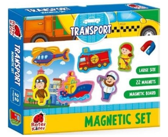 Roter Kafer Roter Käfer  Magnetic Puzzle Transport Art.RK2090-04  Развивающий пазл с магнитами Транспорт (Vladi Toys)