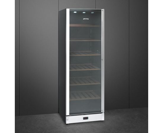 Smeg SCV115AS Classica Left Stainless steel 186cm Vīna dzesētājs