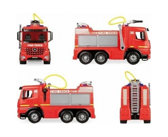 Ugunsdzēsēju mašīna liela ar pagarināmām kāpnēm un ūdens strūklu Fire Brigade Arocs kastē Lena Čehija 66 cm L02158