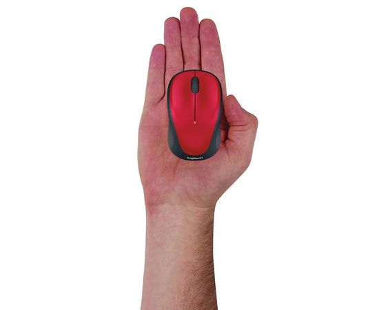 MOUSE USB OPTICAL WRL M235/RED 910-002496 LOGITECH