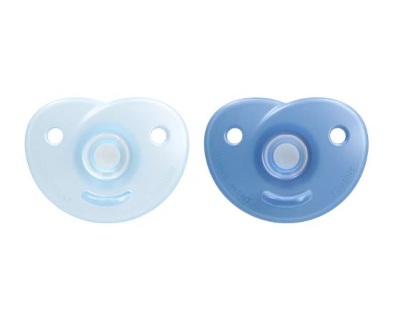 Philips Avent Soothie silikona māneklītis ar silikona vairogu, 0-6M, 2 gab., zēniem - SCF099/21