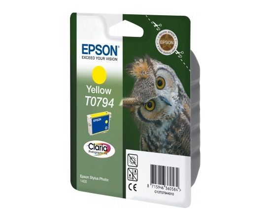 Epson Singlepack Yellow T0794 Claria Photographic Ink Yellow