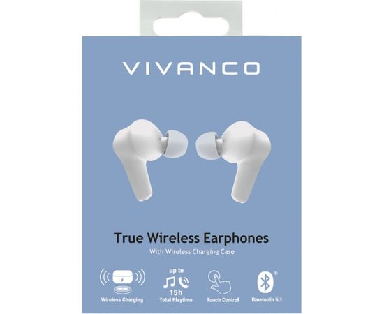 Vivanco wireless earbuds Comfort Pair TWS, white (62599)