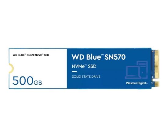 Western Digital Blue SN570 SSD M.2 500GB NVMe PCIe 3.0x4 SSD Cietie Diski (Solid state drive)