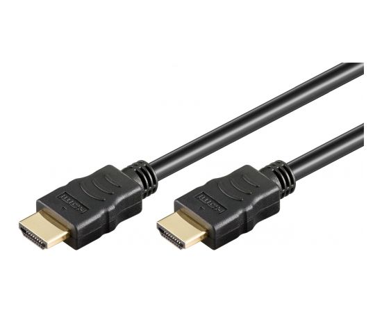 Goobay High Speed HDMI Cable with Ethernet 69122 Black, HDMI to HDMI, 0.5 m