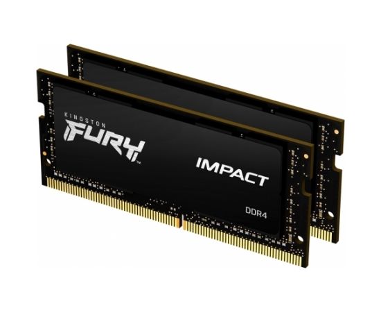 Kingston Fury Impact 16 GB, SODIMM, 3200 MHz, Notebook, Registered No, ECC No, 2x8 GB