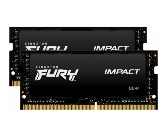 Kingston Fury Impact 16 GB, SODIMM, 3200 MHz, Notebook, Registered No, ECC No, 2x8 GB