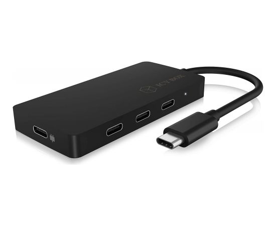 Raidsonic 4-port hub with USB Type-C interface and PD port  IB-HUB1429-CPD Black