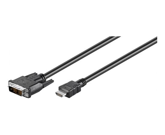 Goobay DVI-D/HDMI cable, nickel plated  50580 Black, 2 m