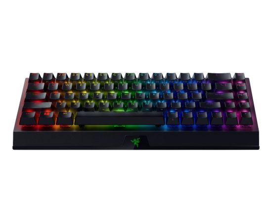 Razer BlackWidow V3 Mini HyperSpeed  Mechanical Gaming Keyboard, RGB LED light, QWERTY US International, Wireless, Black, Yellow Switch