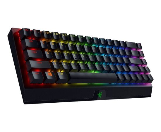 Razer BlackWidow V3 Mini HyperSpeed  Mechanical Gaming Keyboard, RGB LED light, QWERTY US International, Wireless, Black, Yellow Switch