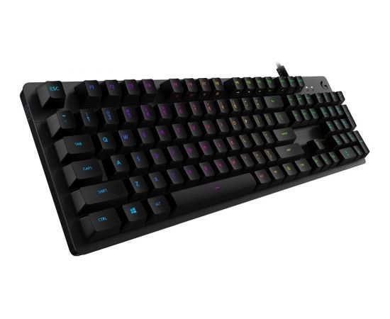 LOGITECH G512 Carbon RGB Mechanical Gaming Keyboard, GX Blue - CARBON - US INT'L - USB - INTNL - G512 CLICKY