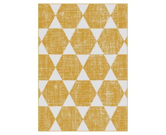 Carpet SANFORD-2, 100x150cm, yellow rhomb
