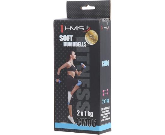 MĪKSTAS HANTELES CM06 2 x 1 KG HMS