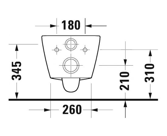 Duravit D-Neo Rimless sienas WC poda komplekts, balts