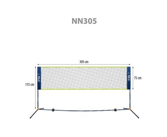 NN305 BADMINTONA TĪKLS 305CM NILS